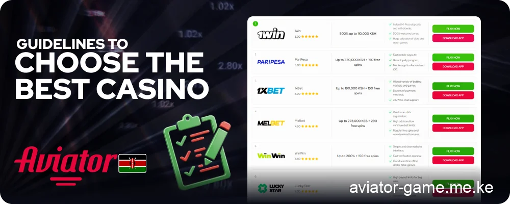 How to Choose the Right Casino for Playing Aviator
